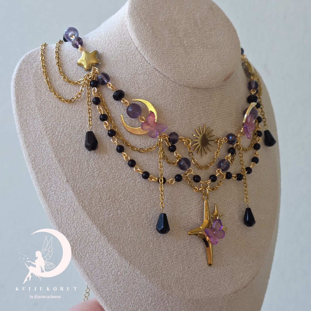 Galaxy Necklace Set - Gold
