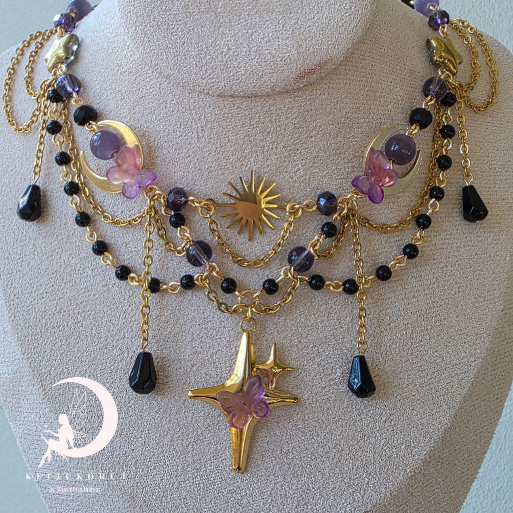 Galaxy Necklace Set - Gold
